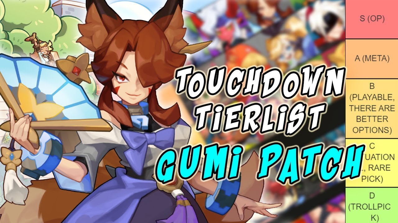 Touchdown Tierlist (Gumi Patch) - Smash Legends