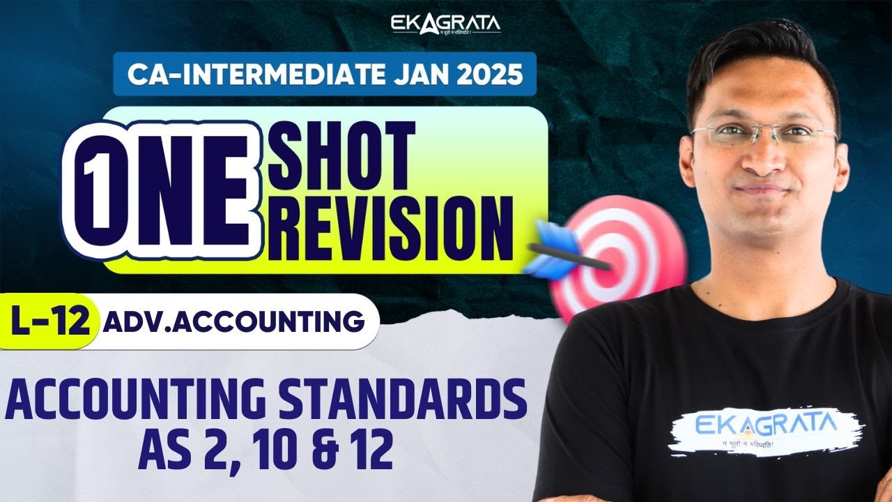 Accounting Standards CA Inter ONE SHOT REVISION | CA Inter AS 2,10 & 12 | CA CS Anshul Agrawal