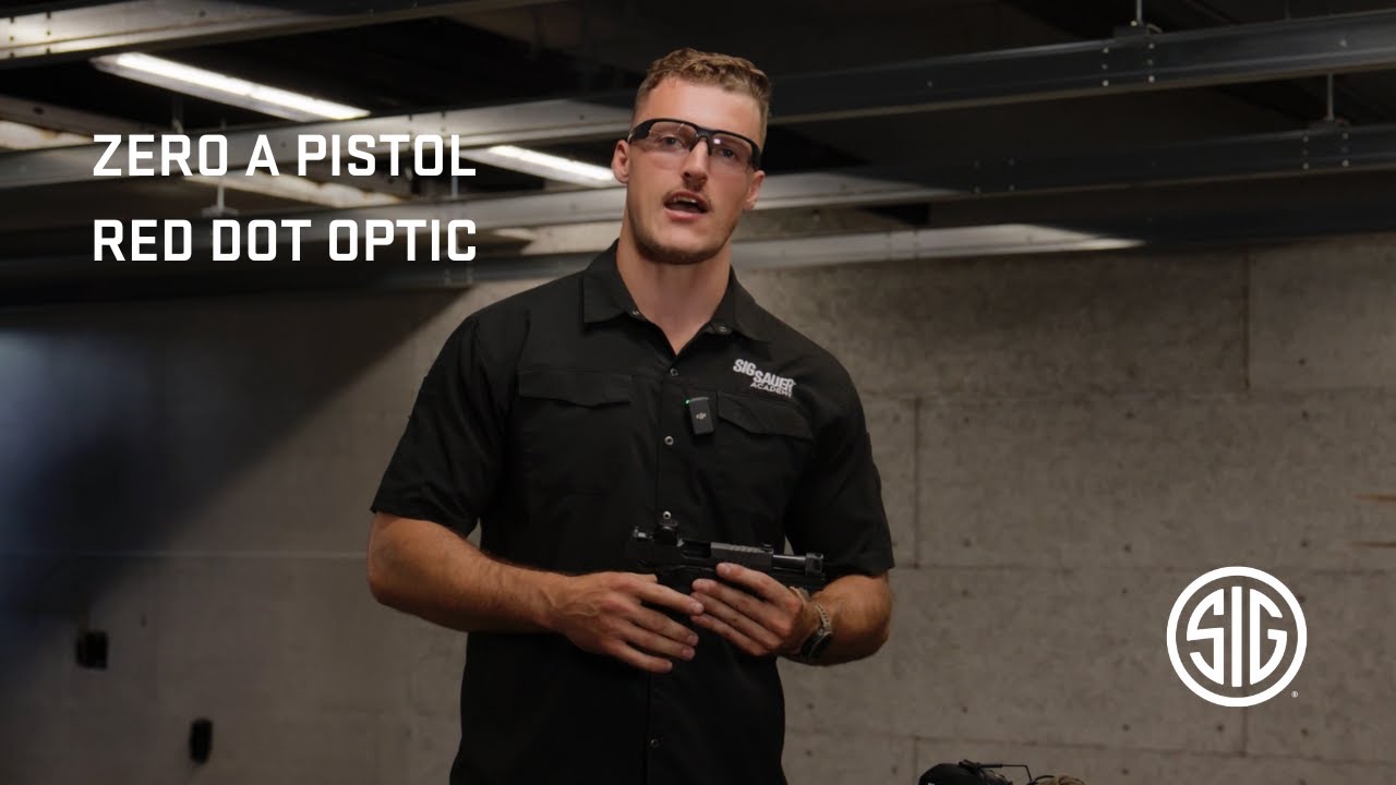 How-To Zero a Red Dot Optic (RDO) on a Pistol | SIG SAUER