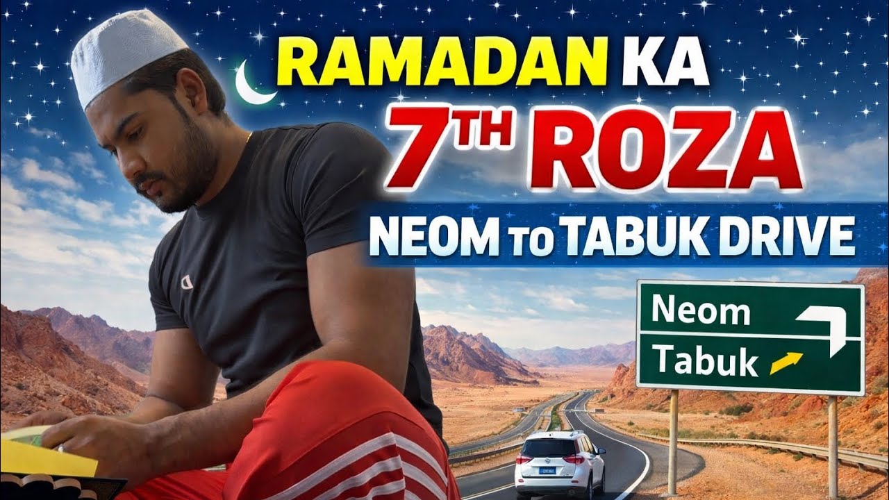 Ramadan Ka 7th Roza | Neom To Tabuk Drive Full Journey Vlog !🏔️🚘