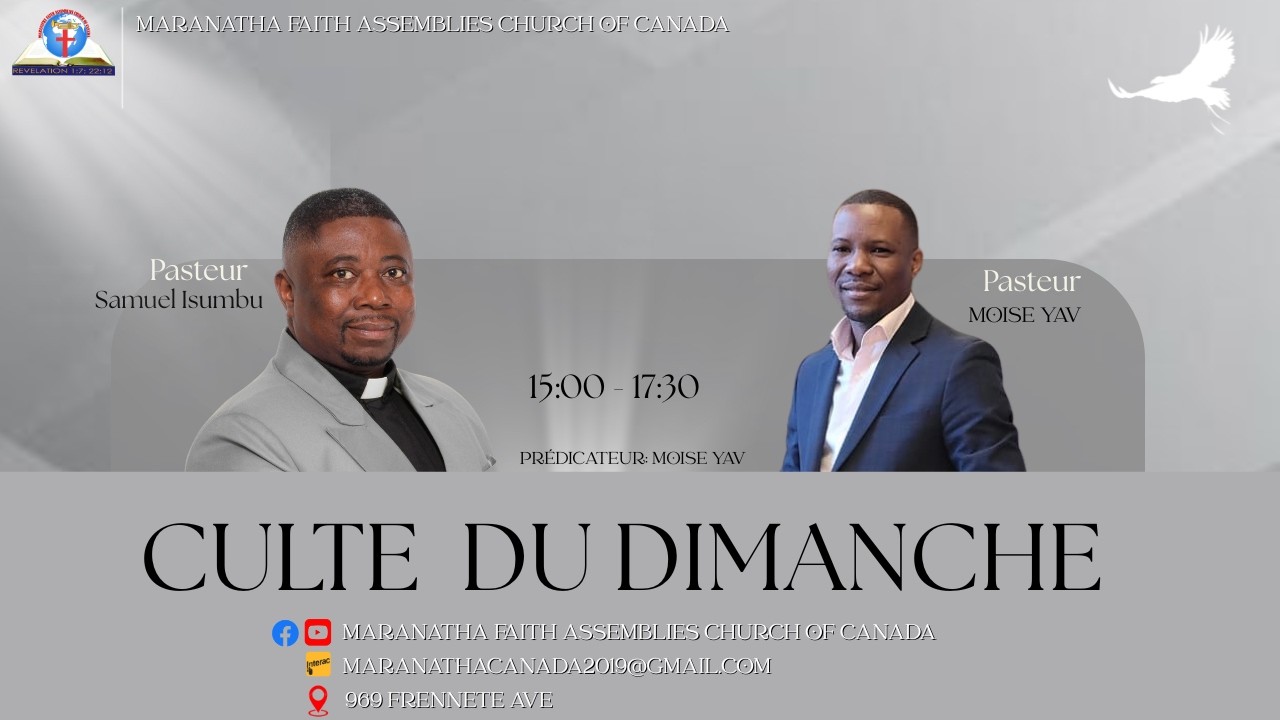 CULTE DE DIMANCHE 03/15/2026 - Maranatha Faith Assemblies Church