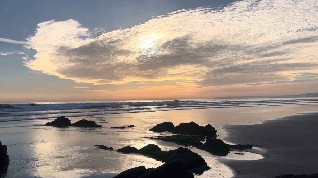 Sunset in the ocean