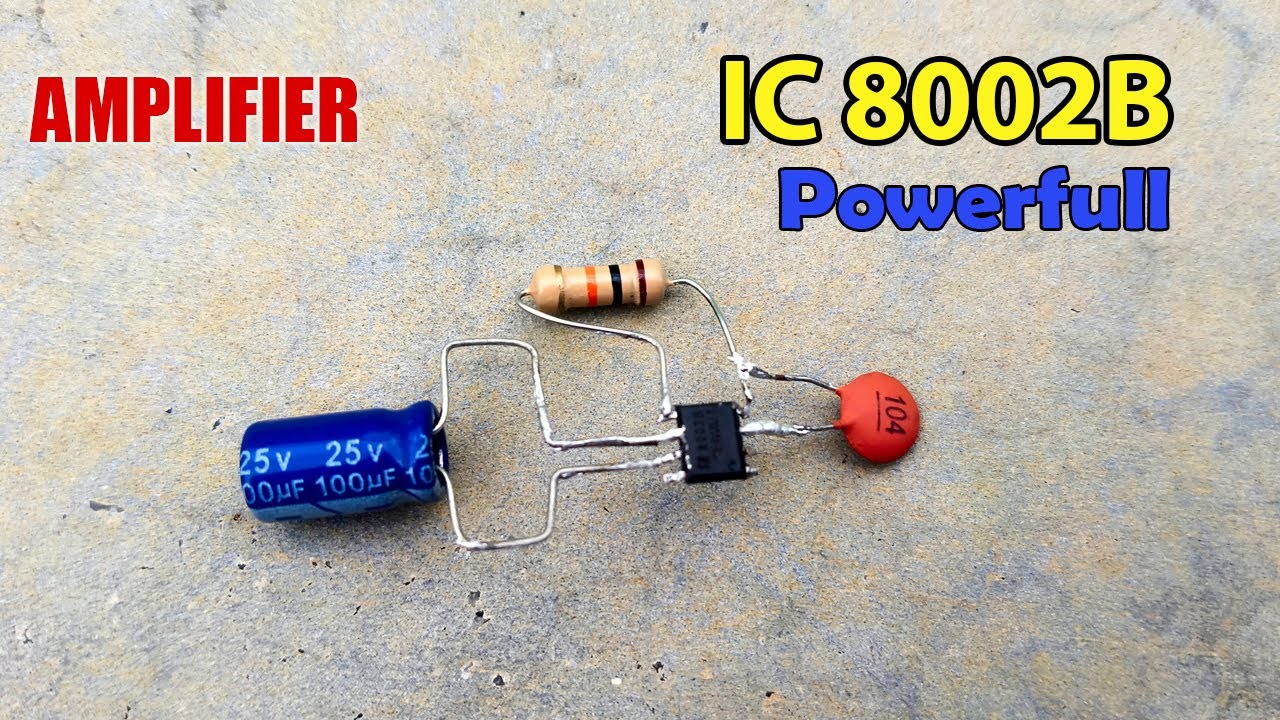 Mini Amplifier Micro IC 8002B || DIY Powerful Bass