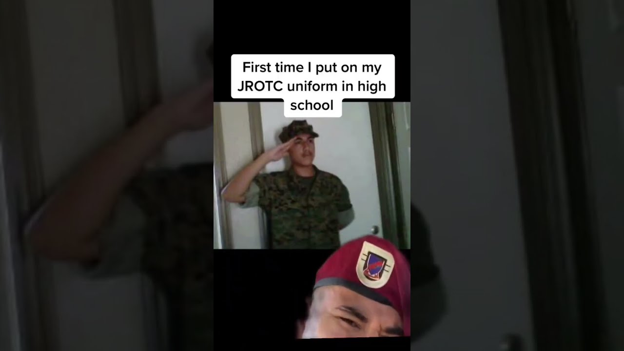 First Time I Put On My JROTC Uniform In High School 