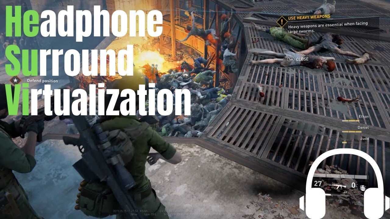 World War Z - Headphone Surround Virtual (OpenAL Soft HRTF)