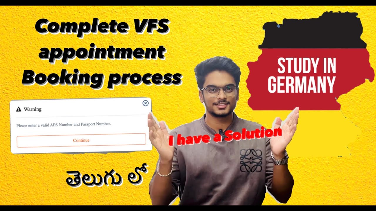 Complete VFS Booking Process in తెలుగు. 
