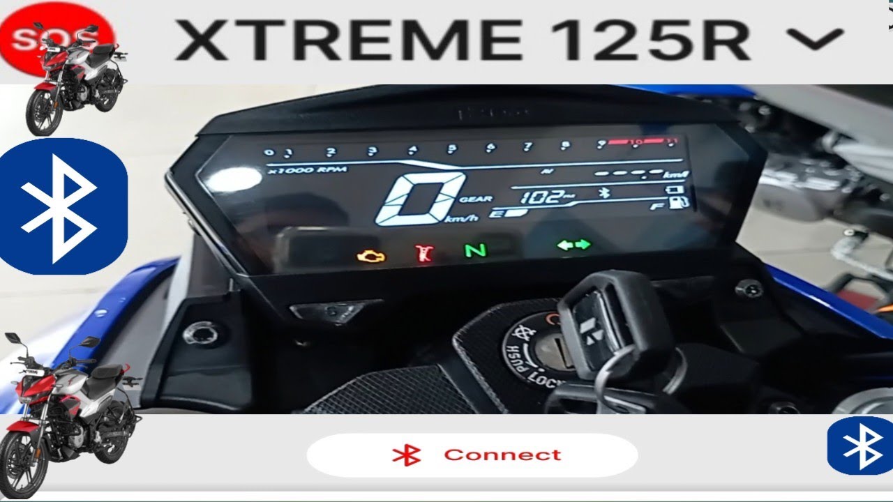 Hero Xtreme 125 R Bluetooth connectivity  2024|Full Review video 100% Connection #xtreme125r