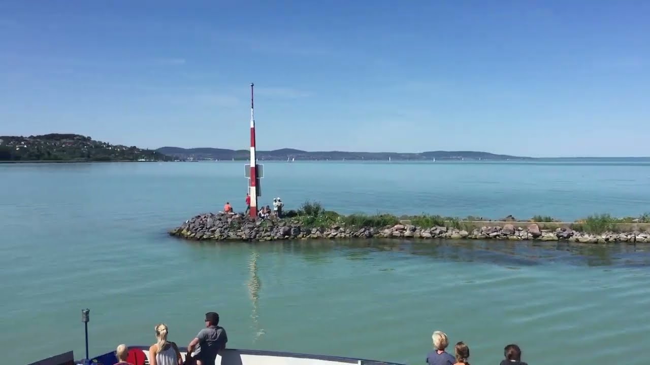 Driving in Hungary:  From Tihany to Balatonfüred after Ferry on Lake Balaton