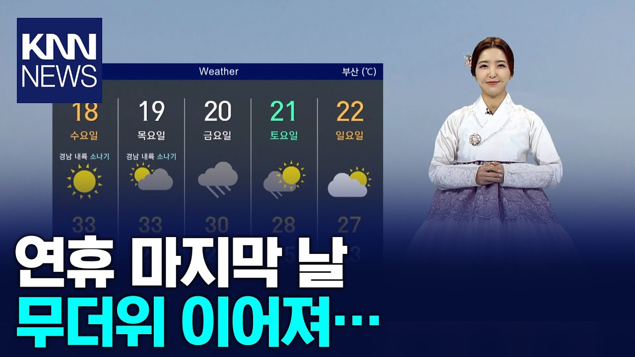 연휴 마지막 날 무더위 이어져…야외 활동 자제/ KNN