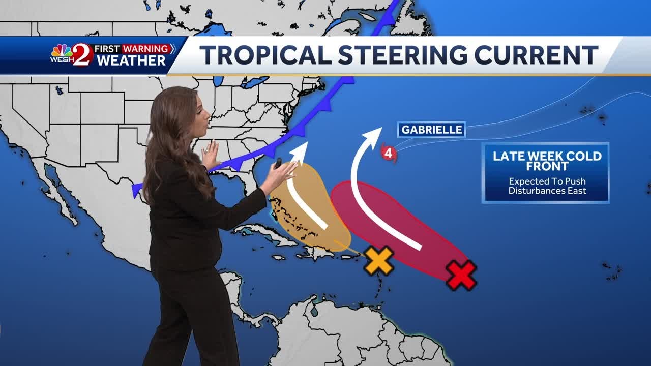 NHC tags Invest 93-L and Invest 94-L as Hurricane Gabrielle continues to move across Atlantic