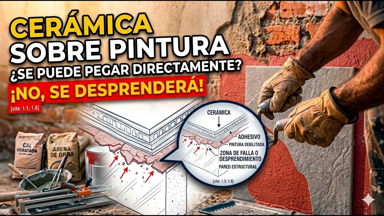 Cerámica Sobre Pintura: ¿Se Puede Pegar Cerámica Sobre Pared Pintada?