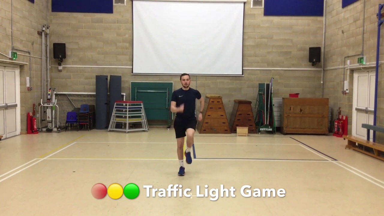 PE at Home - Traffic Light Game - Warm Up