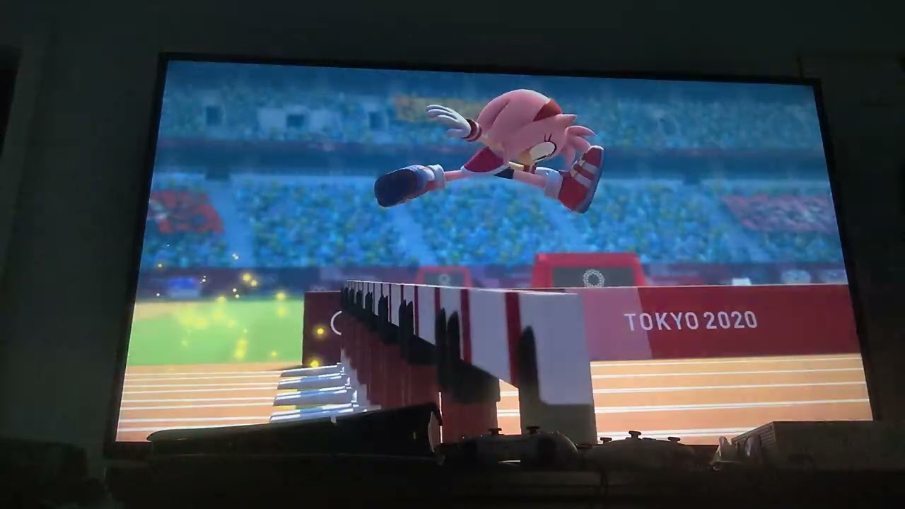 Mario & Sonic at the Olympic games Tokyo 2020 4 x 100m Relay,110m Hurdles,100m and Canoe with Amy