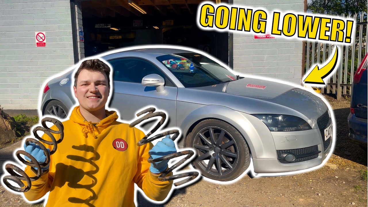 Установка занижающих пружин H&R на мой Audi TT