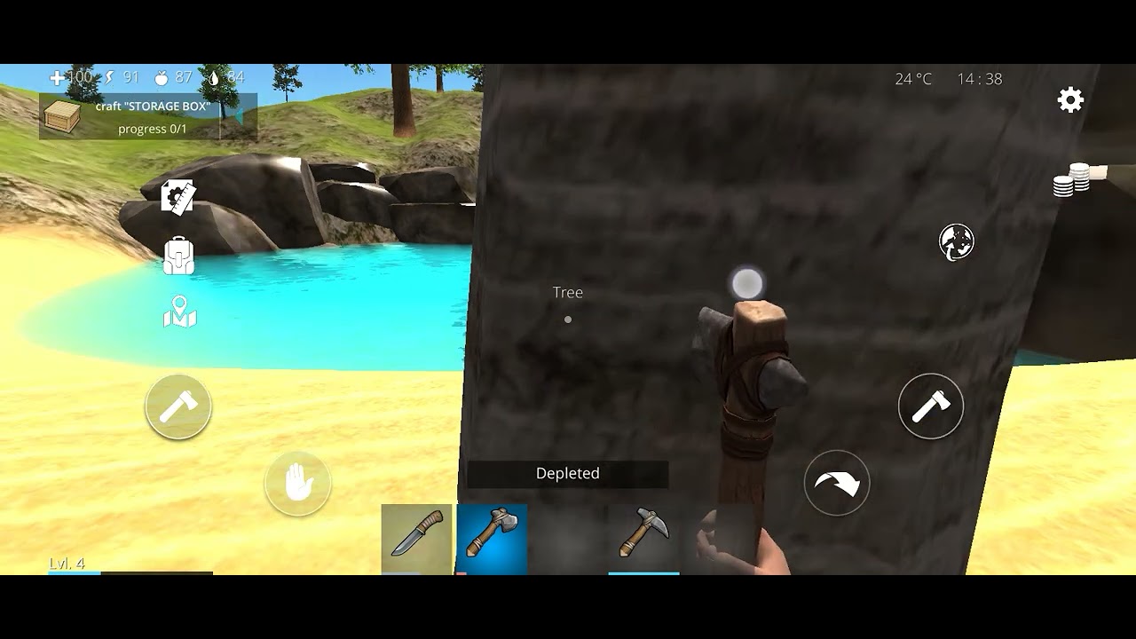 Ocean is home Gameplay | part 2 |completing tasks and collecting some materials for making house.