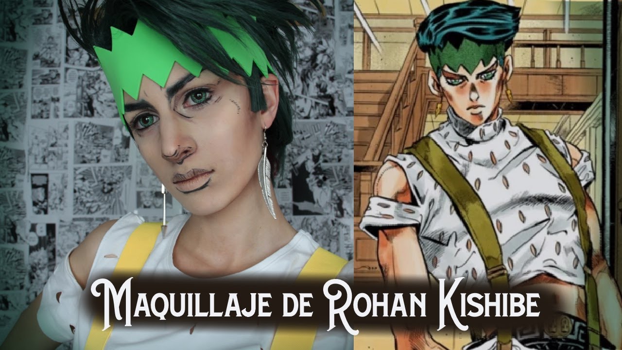 TUTORIAL Maquillaje de Rohan Kishibe. Diamon is unbreakable jojos. Cosplay makeup tutorial.