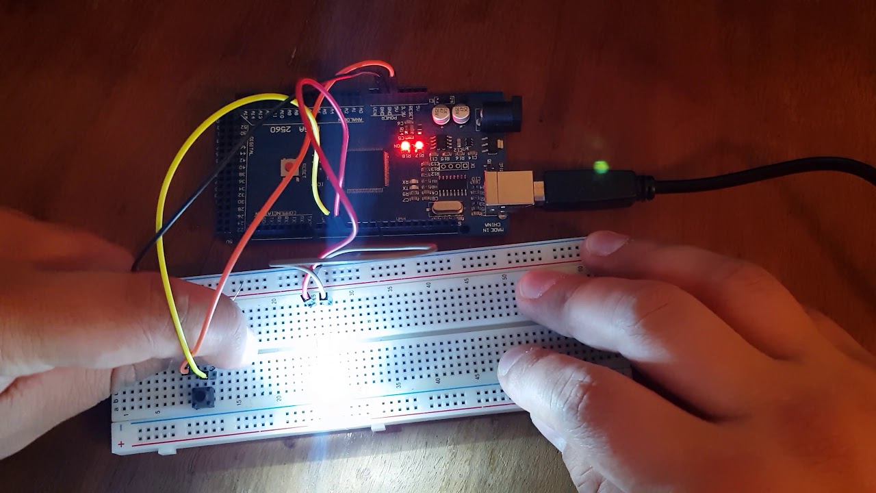 How to control led brightness with only one pushbutton and arduino