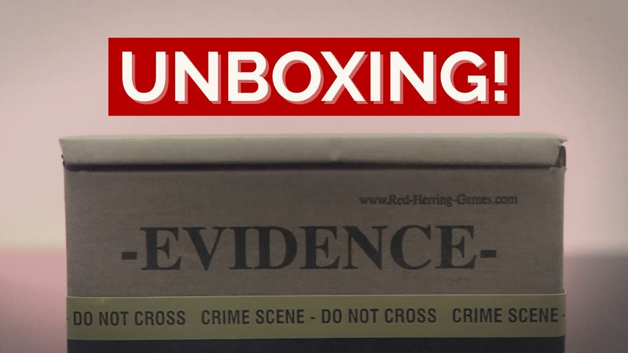 Unboxing a Murder Mystery Game from Red Herring Games