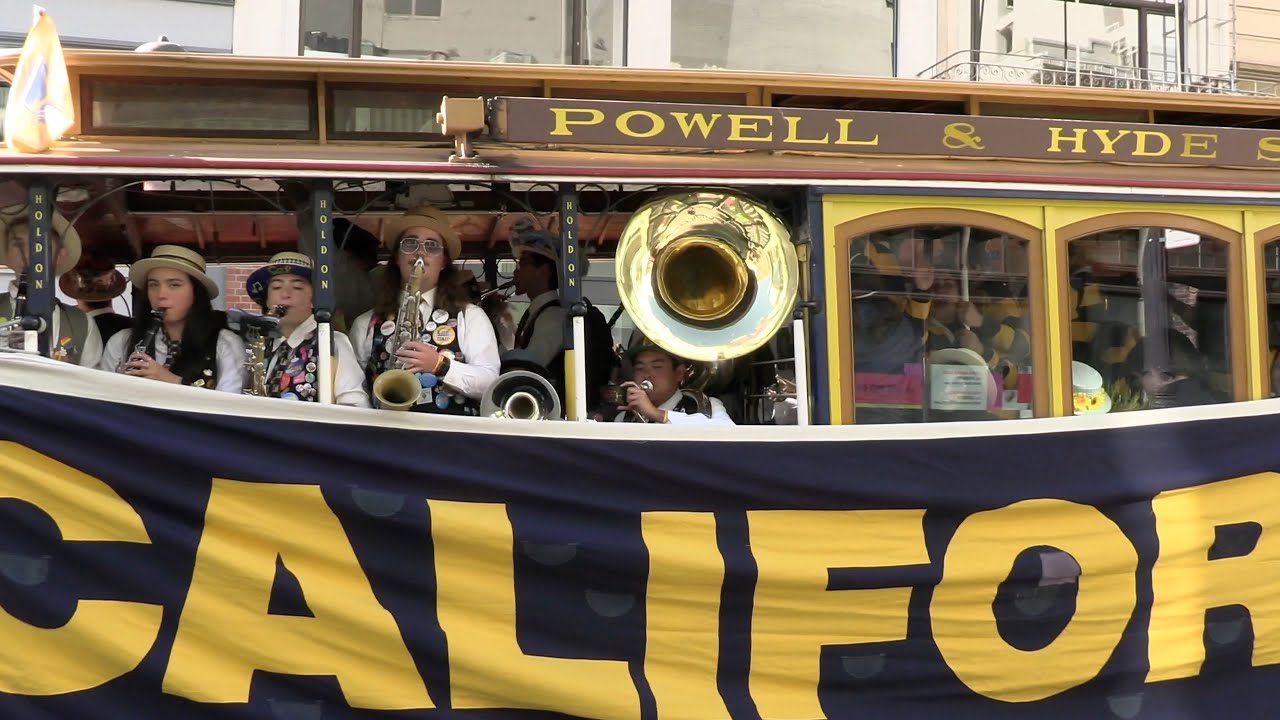 Cal Band Cable Car Rally Powell Street San Francisco California 2022
