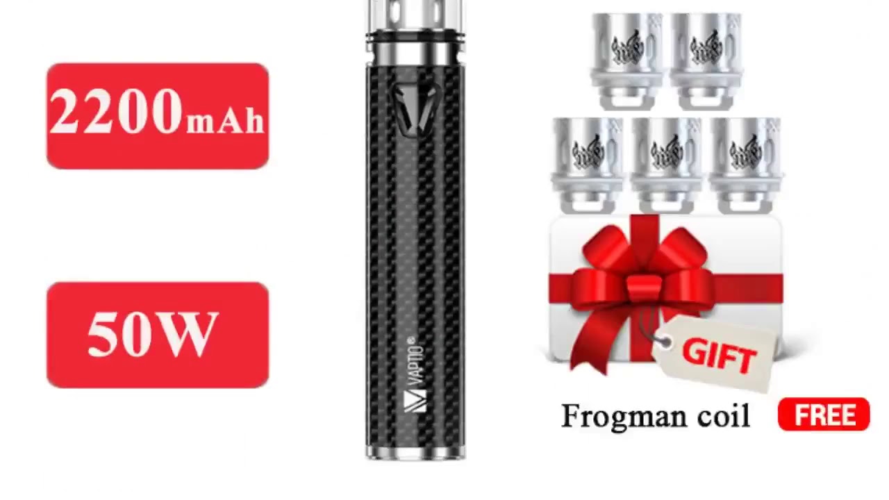 2200mAh 50W vape kit Vaptio Solo F2 electronic cigarette kit with Atomizer capacity of 2.0ml buil...