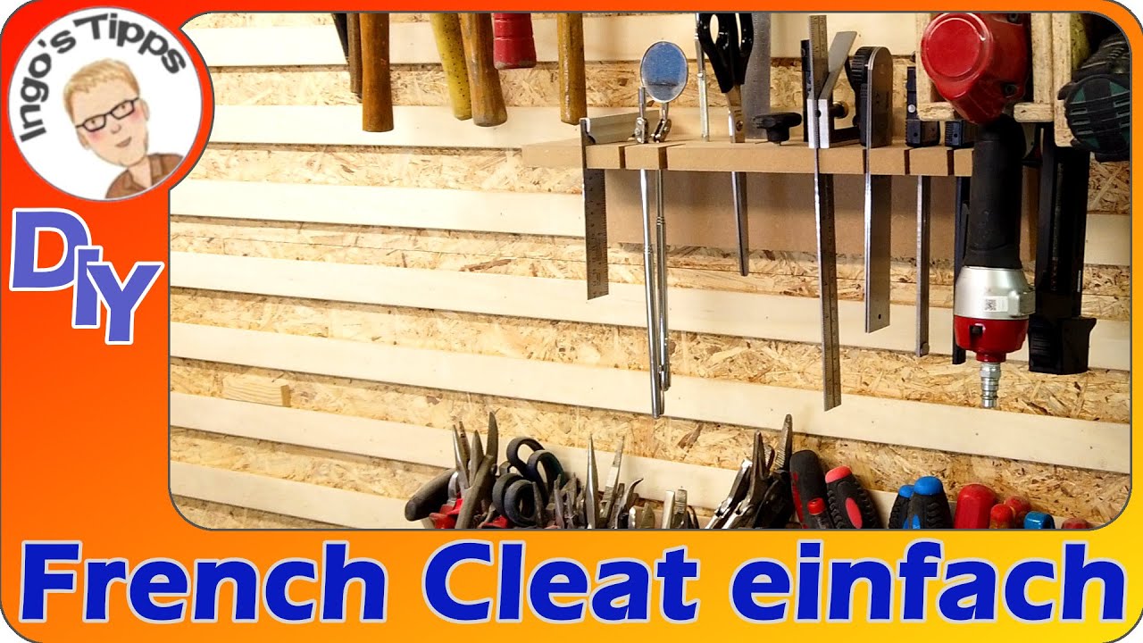 French Cleat Wand selber bauen ganz schnell und super einfach DIY | IngosTipps