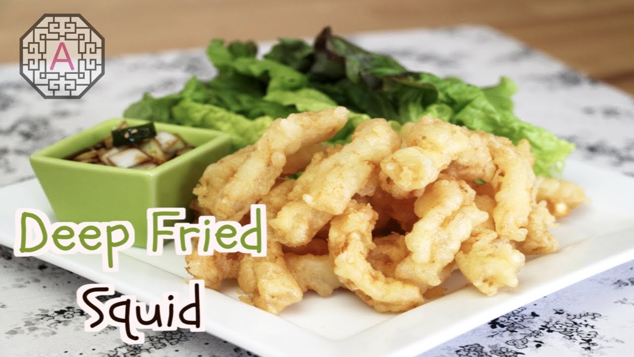 Korean Deep Fried Squid with Lettuce Wrap (상추 튀김) | Aeri's Kitchen