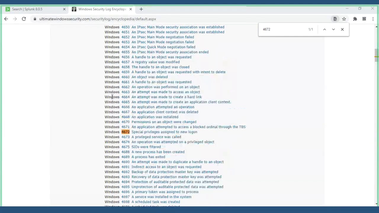 SOC Analyst Training Day 10 - Which are impotent  Windows Event Codes?