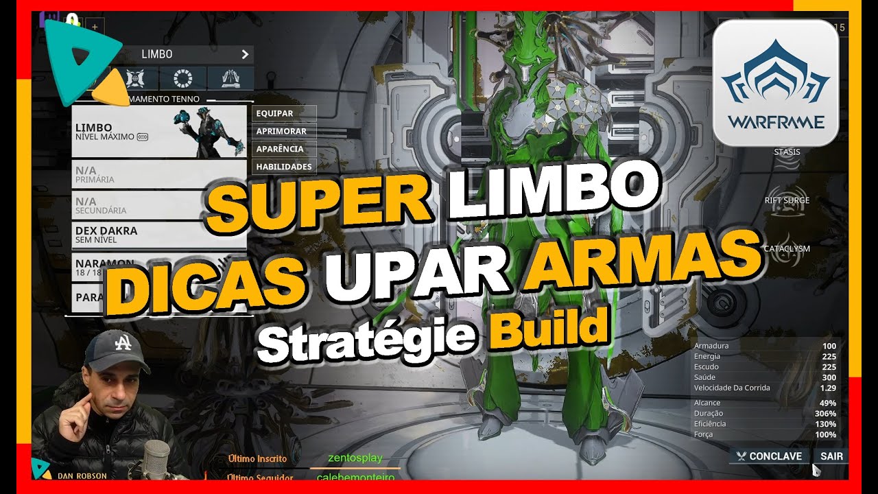Dicas de Como e Onde Upar suar Armas com Limbo Zero Mods Zero Formas + ( Stratégie ) no Warframe