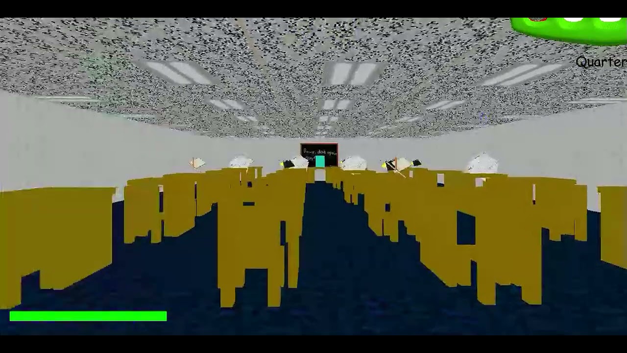 Playing baldis basics.