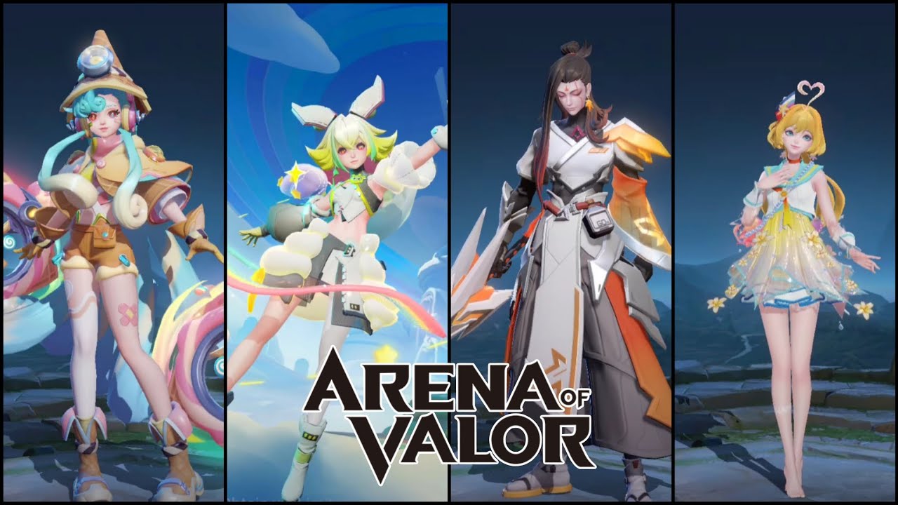 All heroes and skins from Arena of Valor 2024 Part 1
