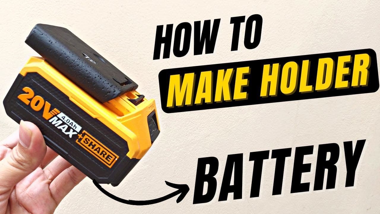 DIY Connector Batrei Cordless dari pipa PVC | Holder Cordless Battery
