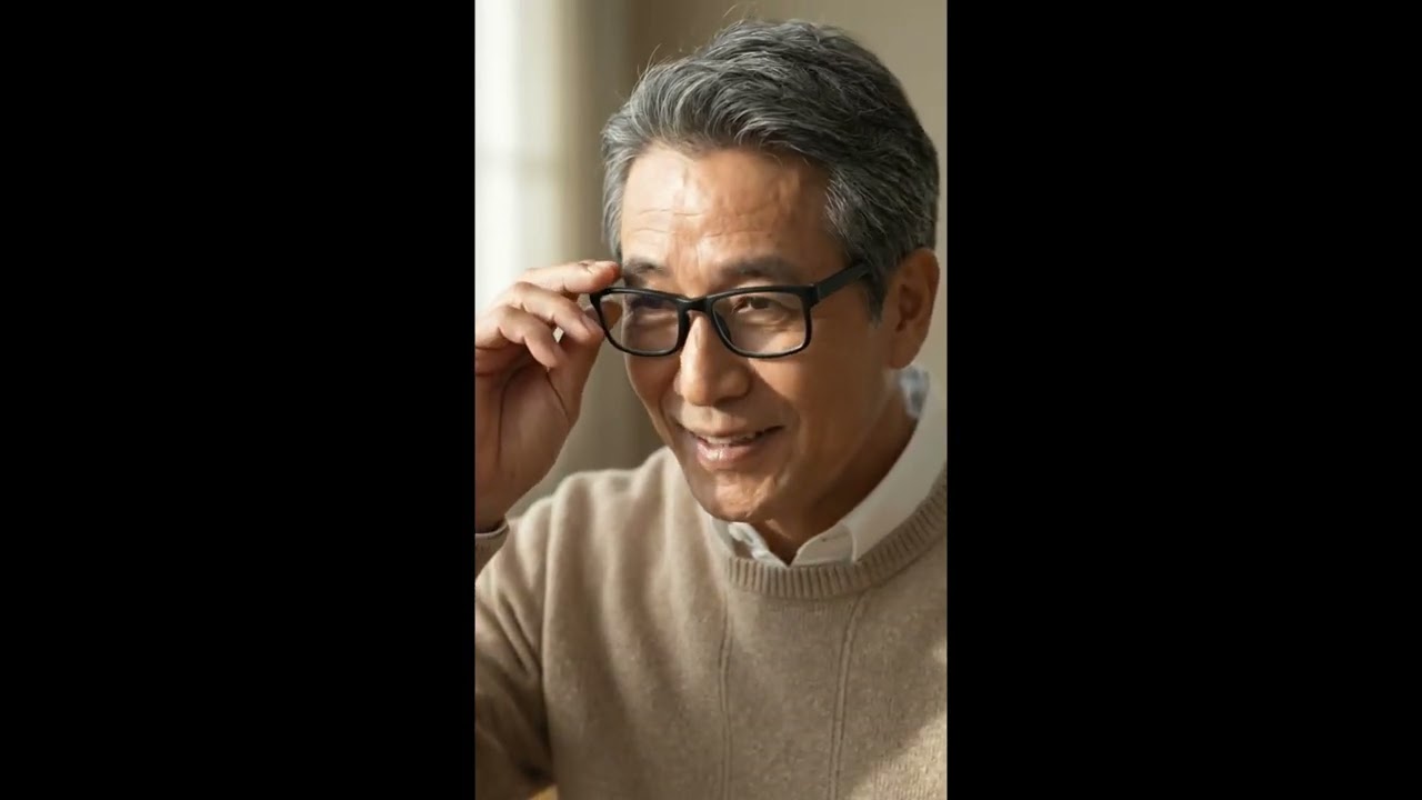 정안안경 정안안경 휴대용 무중력 독서 안경 블루라이드 차단 착용영상