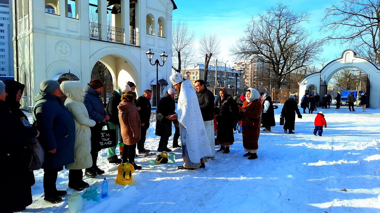 Как в Харькове освящали воду на Крещение под звуки взрывов. 19.01.2026