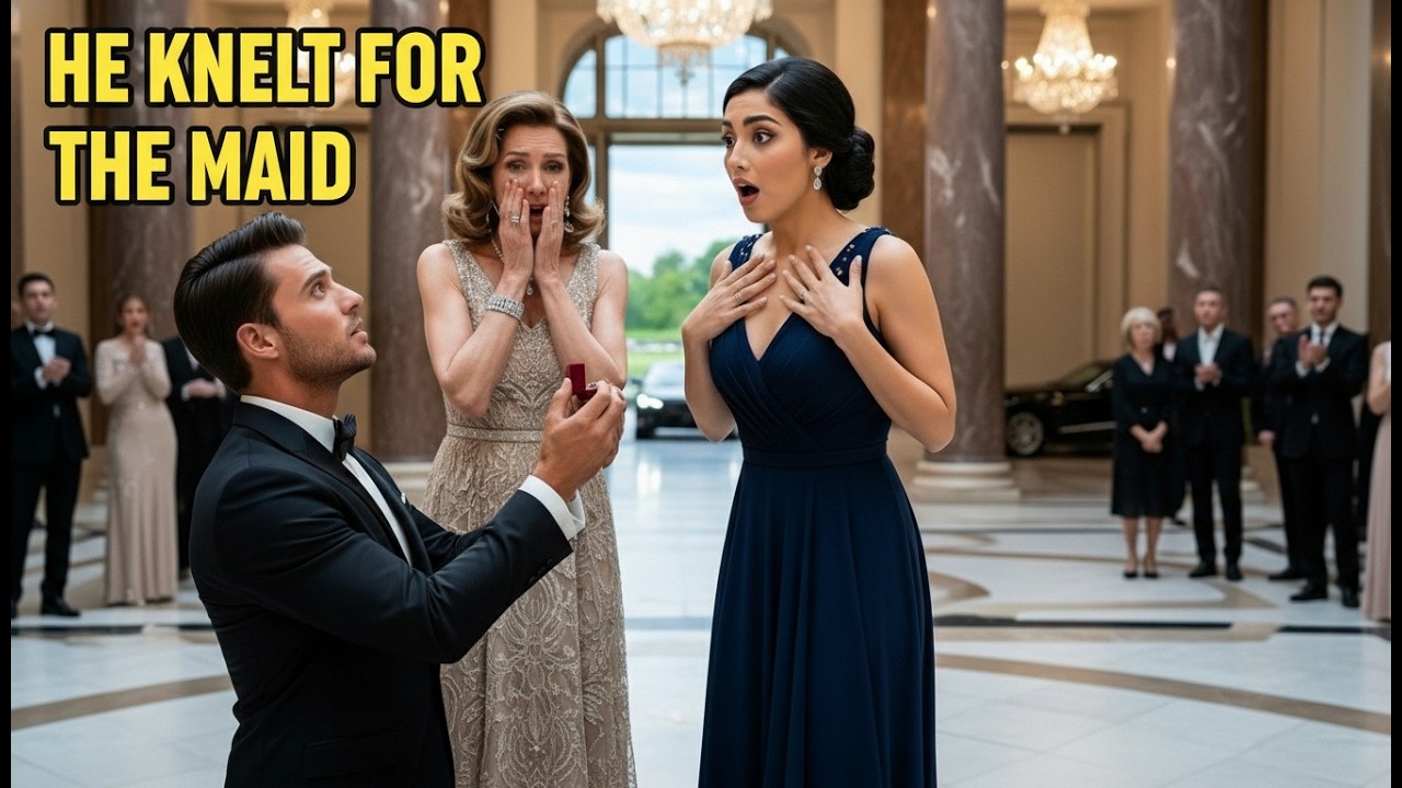 Billionaire Knelt Before  Maid Everyone Mocked - Discovers She Is  His Lost Sister...