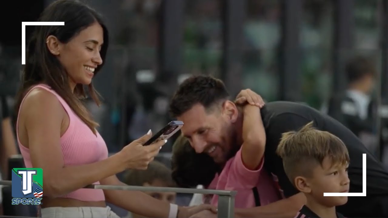 WATCH: Lionel Messi's INCREDIBLE family MOMENT as he CHEERS with Antonela for son Mateo