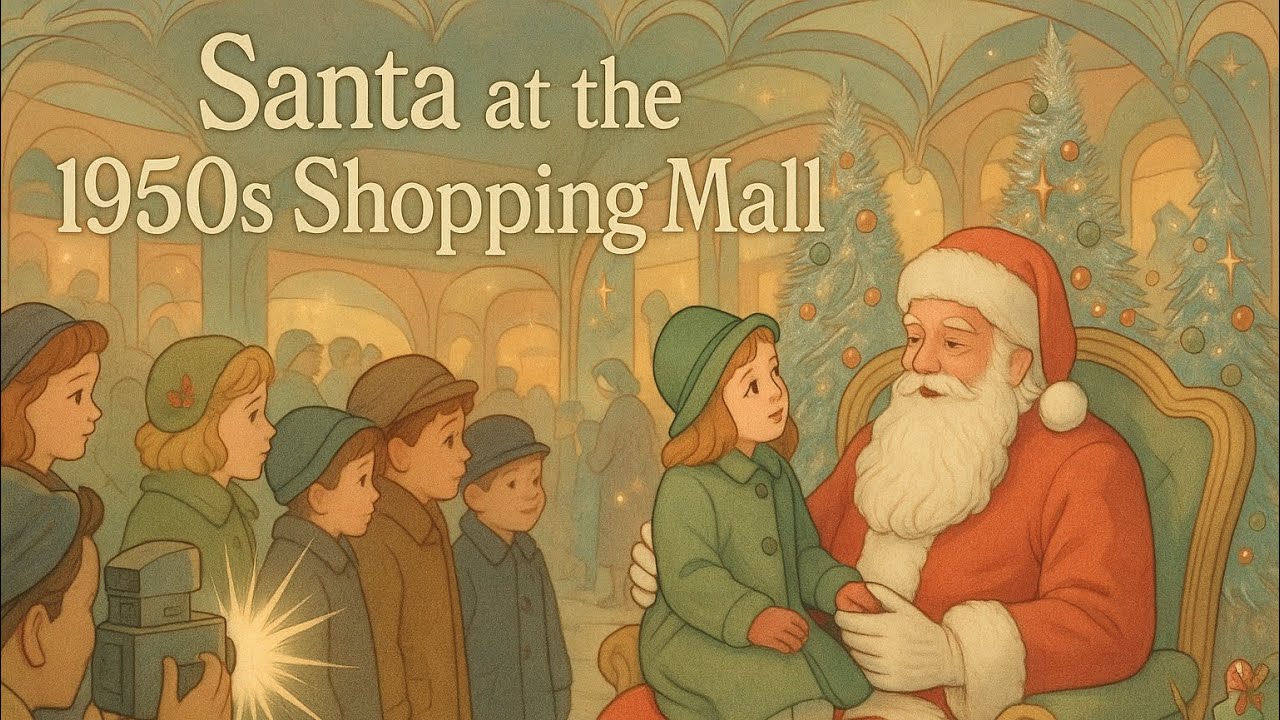 Dreamy History of Mall Santas: A Cozy 1950s Christmas Story for Sleep