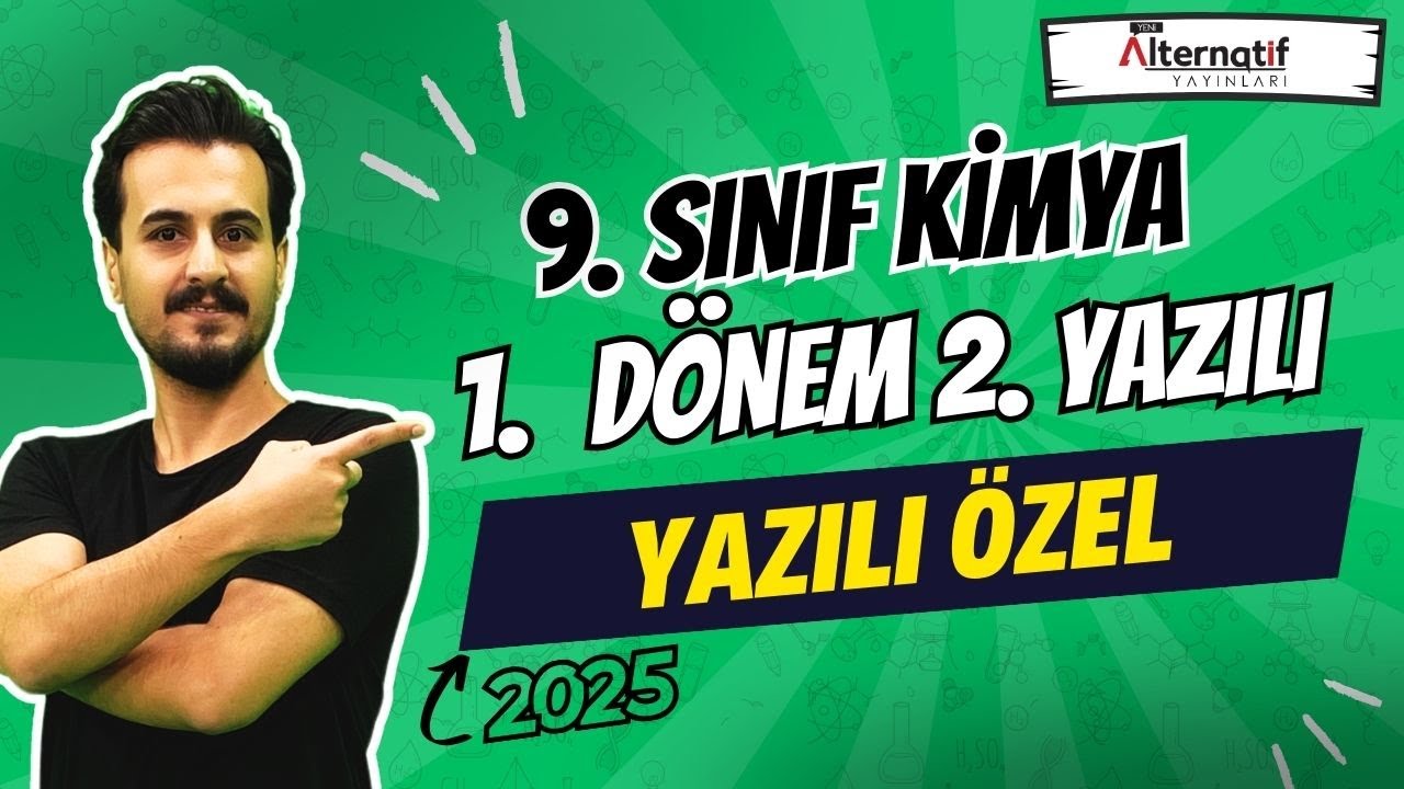 9.Sınıf Kimya |  1. Dönem 2.Yazılıya Hazırlık | 2024-2025 | #chtayfa