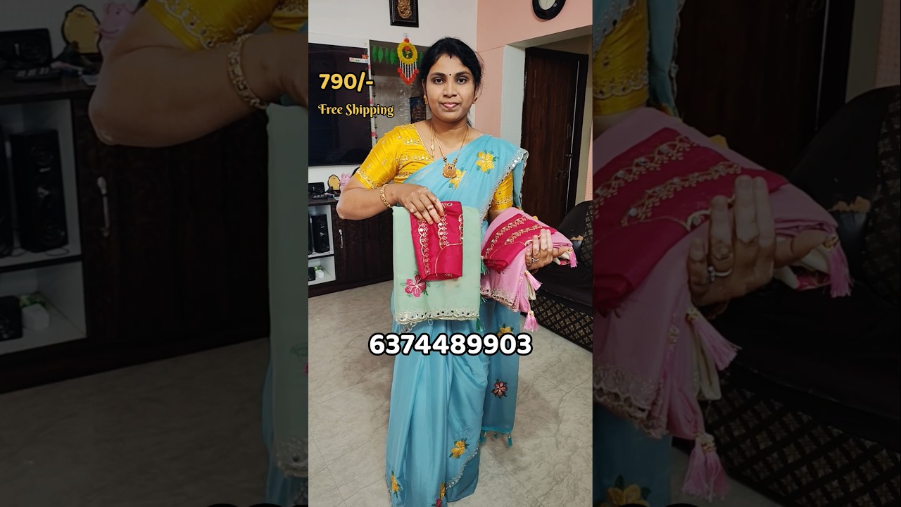 💁Insta Trending Rangoli silk Just 790/-| Free Shipping| #shorts #shortsfeed #saree #viral #trending