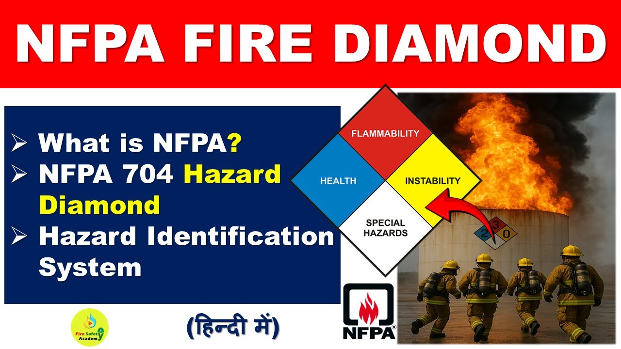 NFPA Diamond in Hindi | What is NFPA Diamond | Fire Diamond | NFPA Hazard Identification System