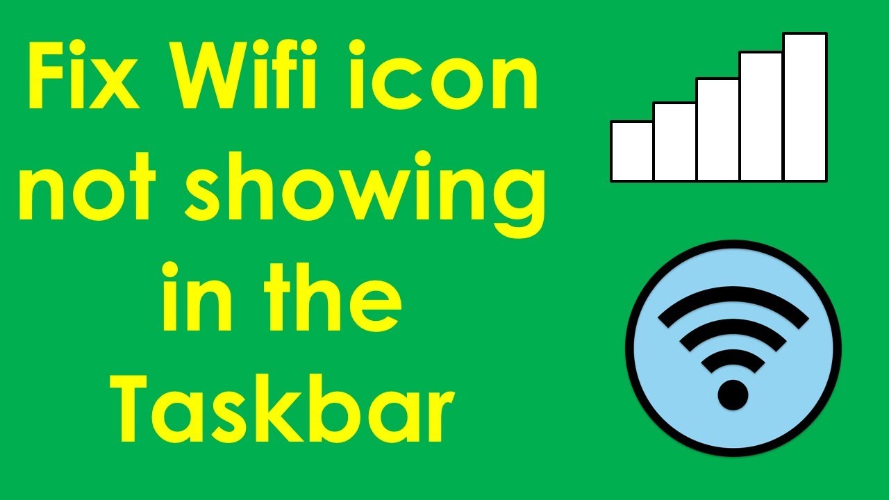 Значок Wi-Fi не отображается на панели задач Windows 7