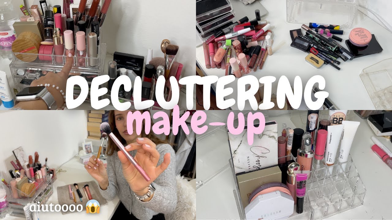 Decluttering della mia umile make-up collection