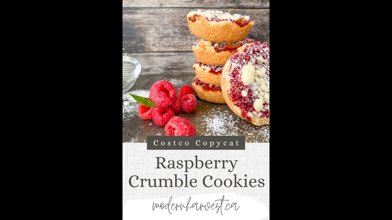 costco copycat raspberry crumble cookies youtube