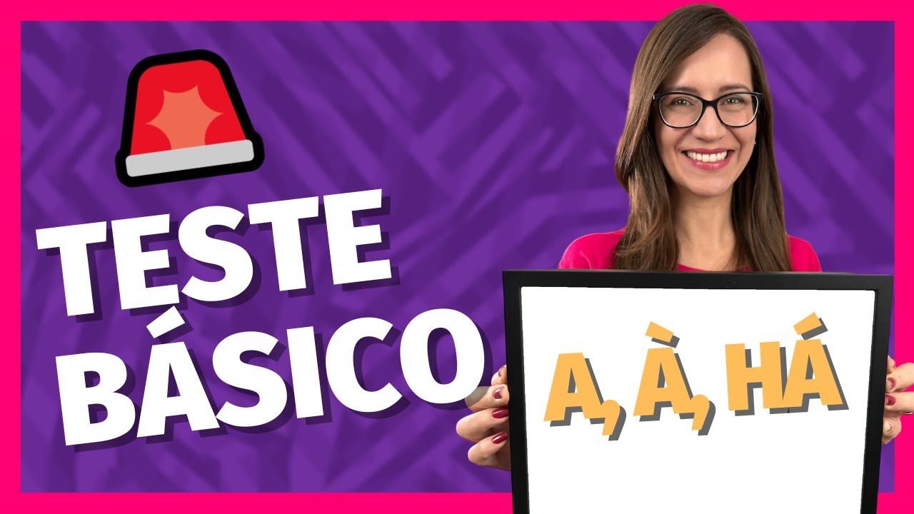 ❌✅ TESTE BÁSICO sobre À, A, HÁ ✅❌ | Você acerta TUDO? (Crase, verbo haver, artigo, preposição...)