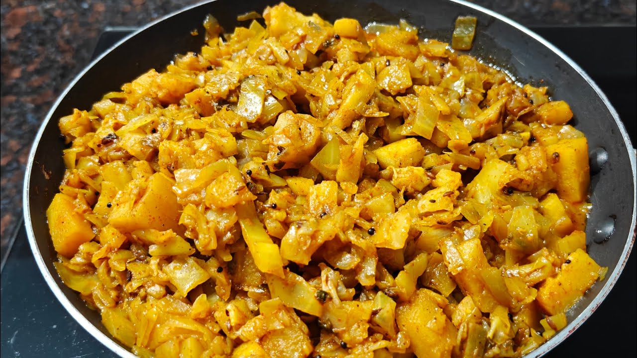 నోరూరించే క్యాబేజీ బంగాళదుంప కూర 😋👌 | Cabbage Aloo Curry Recipe Telugu