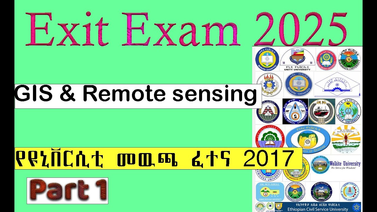 #GIS & Remote Sensing Exit Exam Guide 2025: Must-Know Questions// Part 1