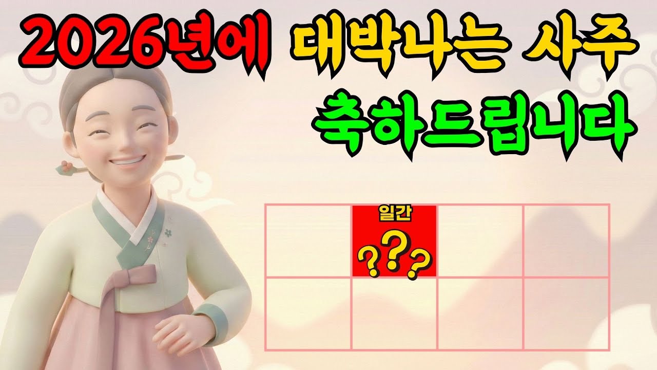 60년만에 찾아온 화의폭발 | 2026년, 병오년 대박나는 사주 Top3