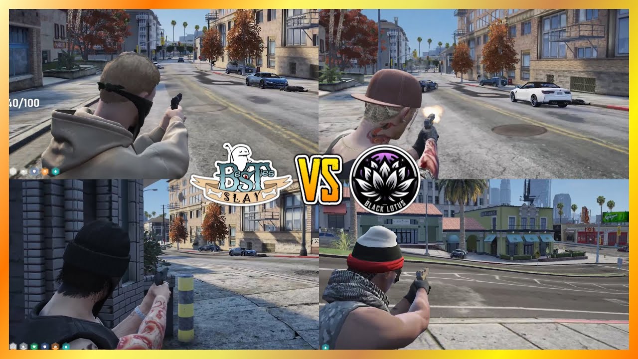 Besties vs Black Lotus At Vespucci (Multi POVs) | NoPixel 4.0 GTA RP