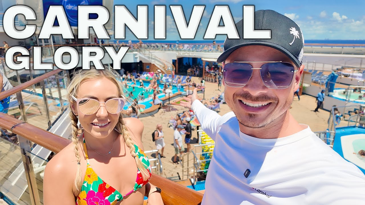 Целый день на борту лайнера CARNIVAL GLORY до острова Celebration Key! Видеоблог о круизе