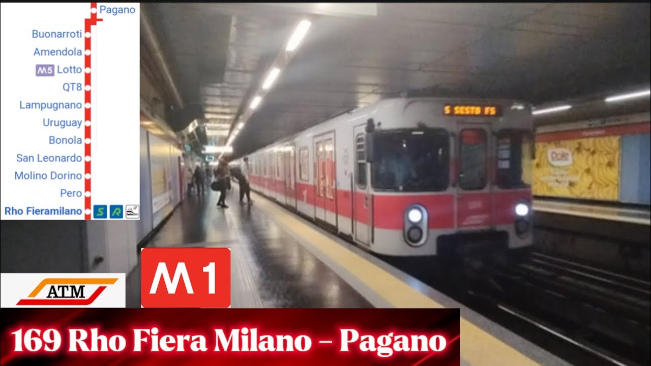🚇Revamping 169 da RHO FIERA MILANO a PAGANO sulla linea 🔴 M1