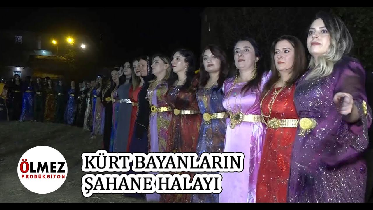 Bayanların şahane halayı Rugeş Bazi Ayvalık köyü Cahit Sibel düğünü